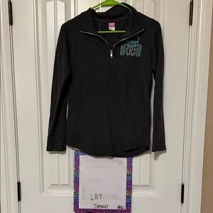 Women's Black Quarter-Zip Sweatshirt
